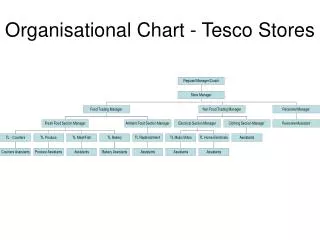Organisational Chart - Tesco Stores