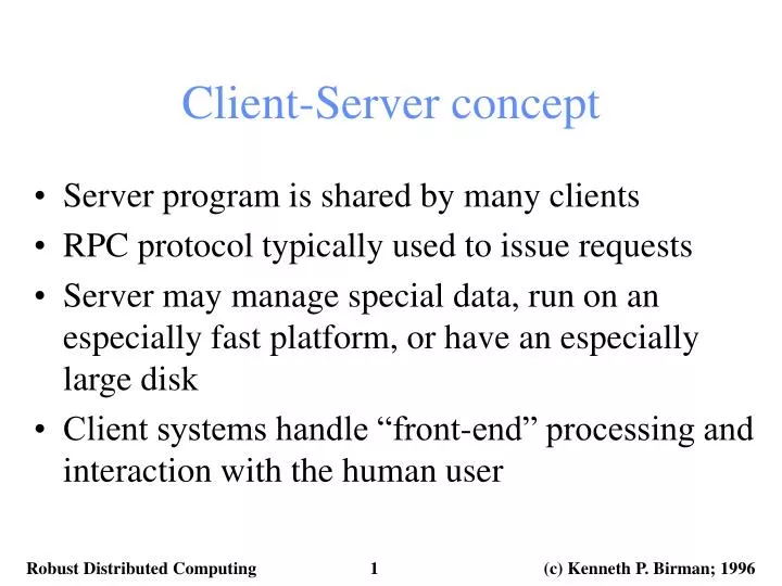 client server concept