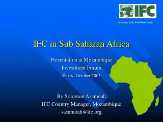 IFC in Sub Saharan Africa