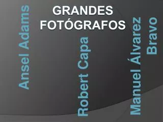 Grandes fotógrafos