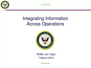 Integrating Information Across Operations