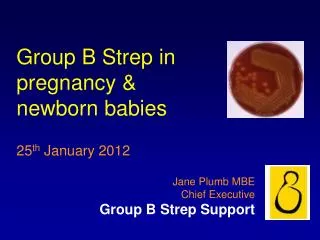 Group B Strep in pregnancy &amp; newborn babies 25 th January 2012