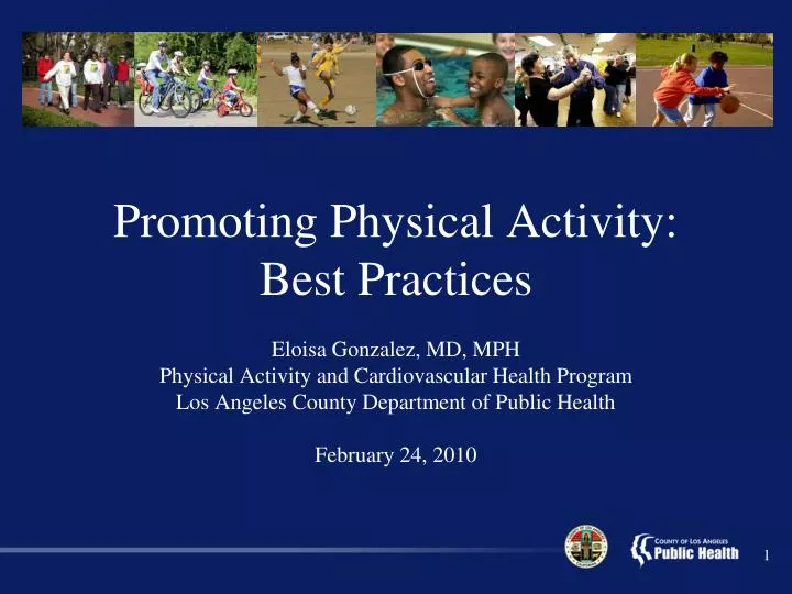promoting physical activity best practices