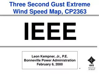 Leon Kempner, Jr., P.E. Bonneville Power Administration February 6, 2000