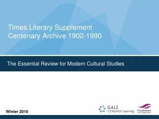 Times Literary Supplement Centenary Archive 1902-1990