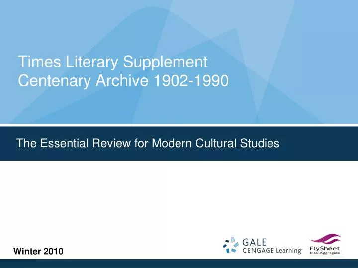 times literary supplement centenary archive 1902 1990