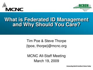 What is Federated ID Management and Why Should You Care?