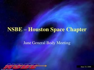 NSBE – Houston Space Chapter