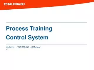 Process Training Control System