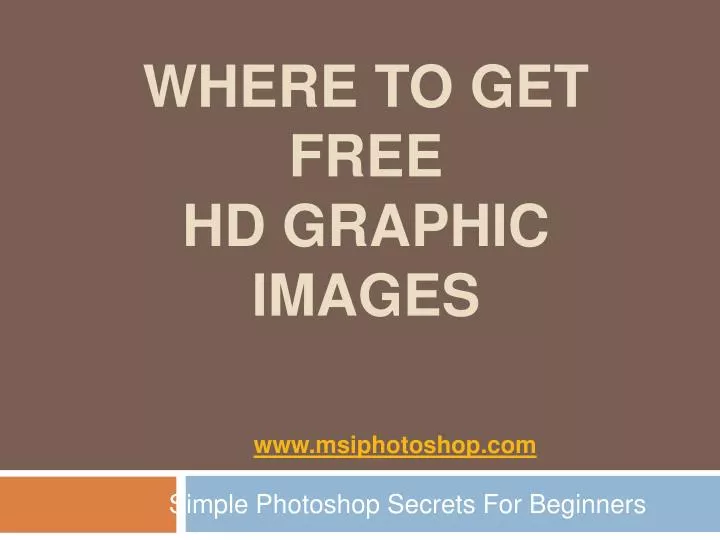photoshop tips where to get free hd graphic images