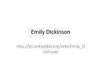 Emily Dickinson - slide 1