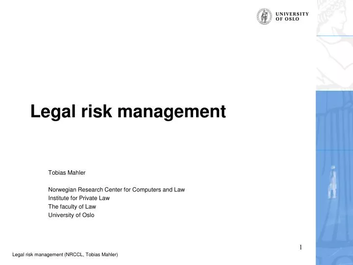 legal risk management