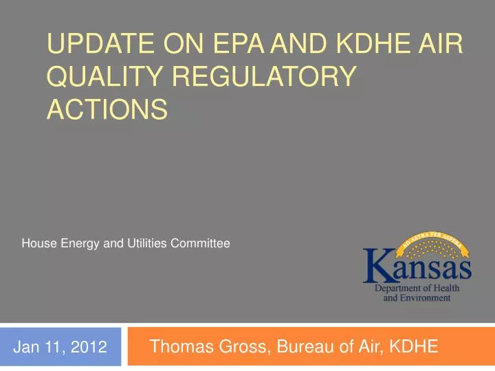update on epa and kdhe air quality regulatory actions