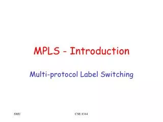 MPLS - Introduction