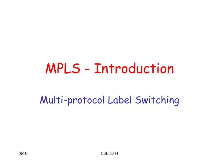 mpls introduction