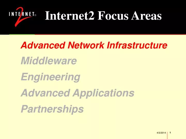 internet2 focus areas