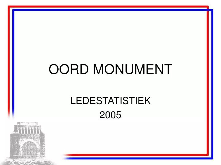 oord monument