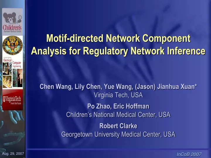 motif directed network component analysis for regulatory network inference