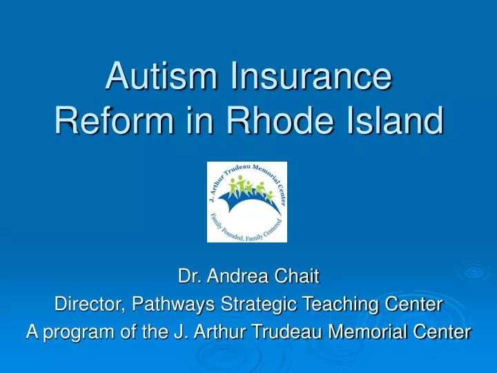 autism insurance reform in rhode island