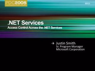 .NET Services Access Control Across the .NET Services