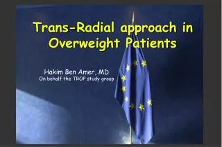 Trans-Radial approach in Overweight Patients