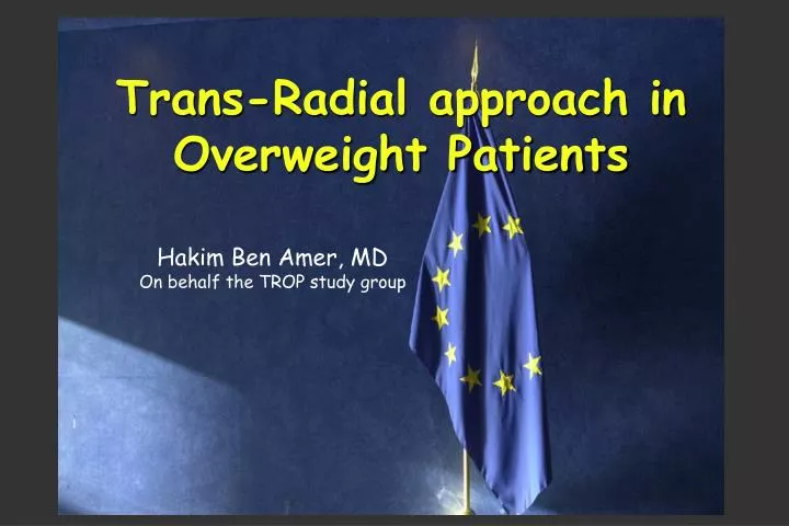 trans radial approach in overweight patients