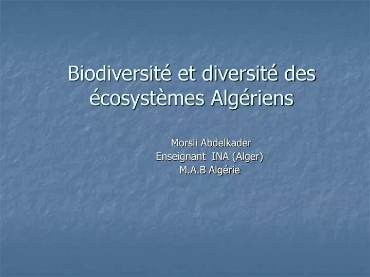biodiversit et diversit des cosyst mes alg riens