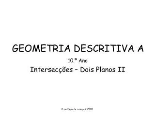 geometria descritiva a