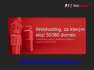 Webhosting Websupport.cz