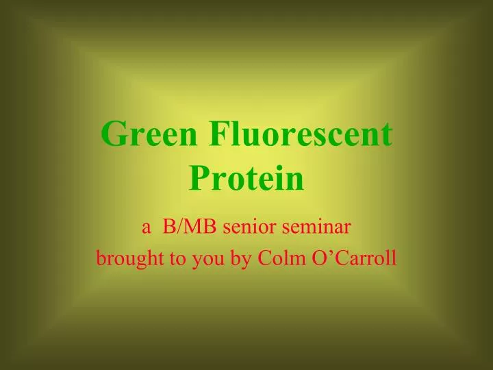 green fluorescent protein
