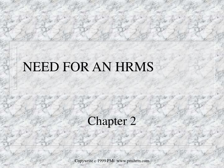 need for an hrms
