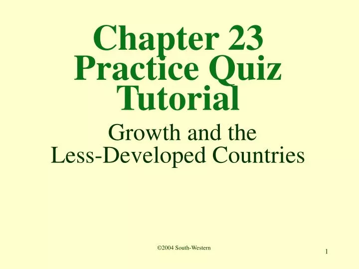 chapter 23 practice quiz tutorial growth and the less developed countries