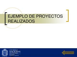 ejemplo de proyectos realizados