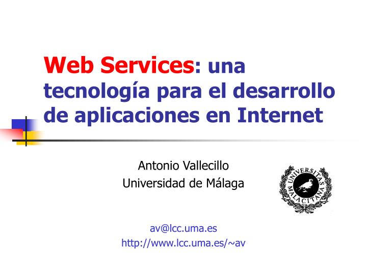 web services una tecnolog a para el desarrollo de aplicaciones en internet
