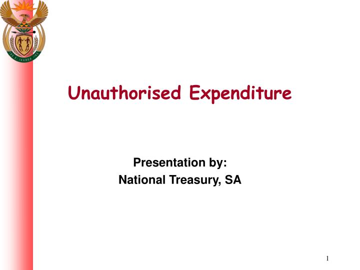 unauthorised expenditure