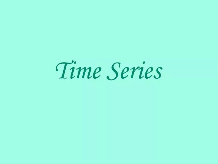 time series