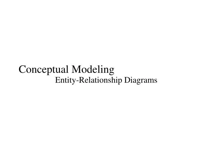 conceptual modeling