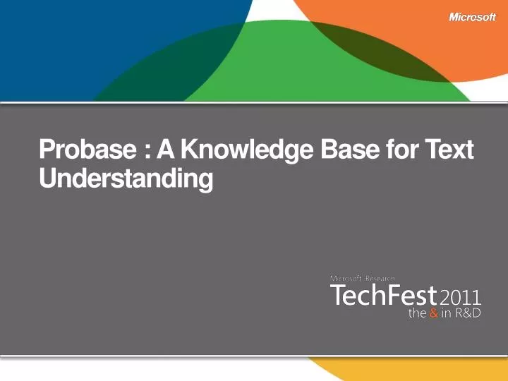 probase a knowledge base for text understanding