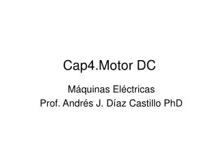 Cap4.Motor DC