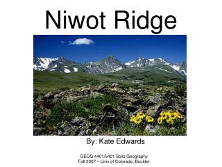 Niwot Ridge