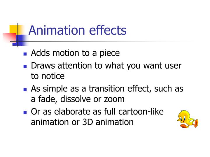 animation effects