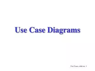 Use Case Diagrams