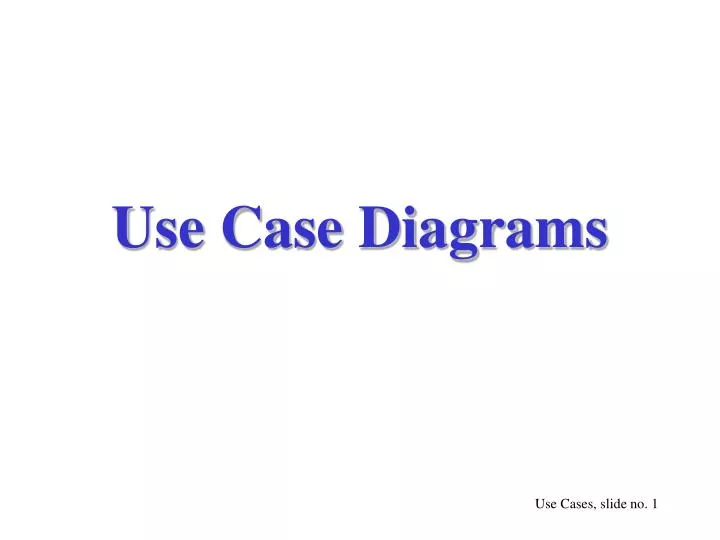 use case diagrams