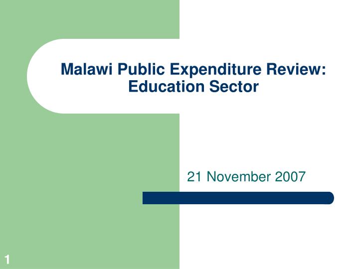malawi public expenditure review education sector