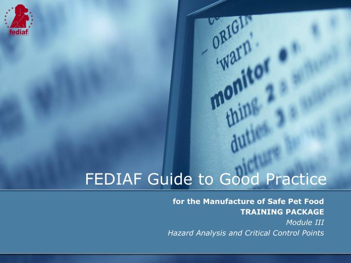 fediaf guide to good practice