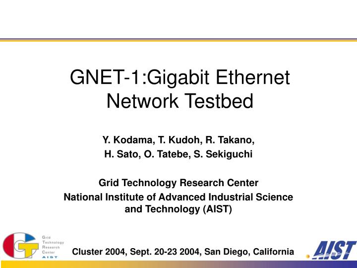 gnet 1 gigabit ethernet network testbed
