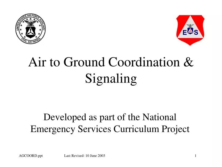 air to ground coordination signaling