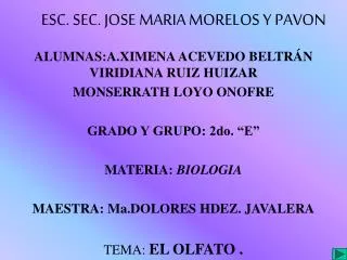 ESC. SEC. JOSE MARIA MORELOS Y PAVON