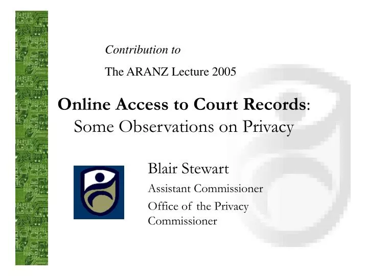 online access to court records some observations on privacy