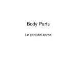 Body Parts - slide 1